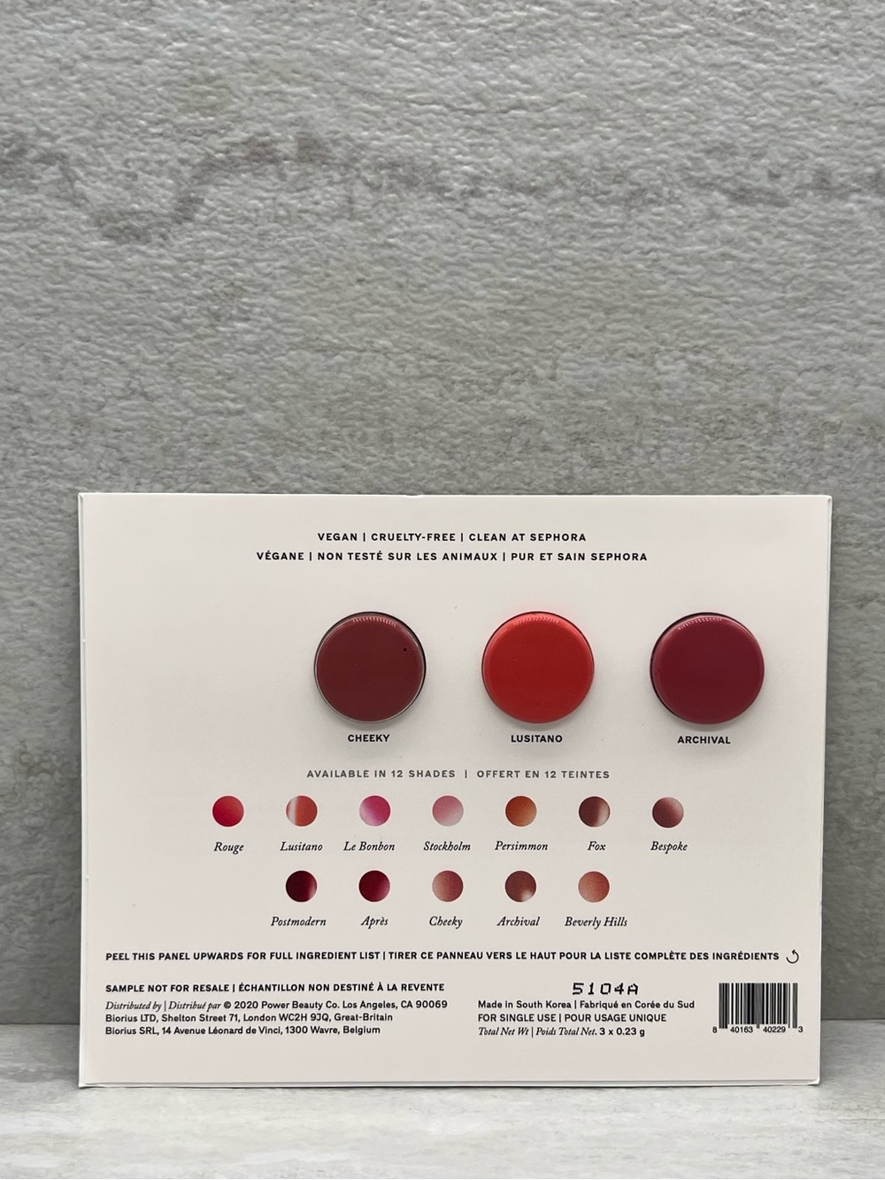 🫧 $2 Merit Flush Balm Cheek Color Sample Card